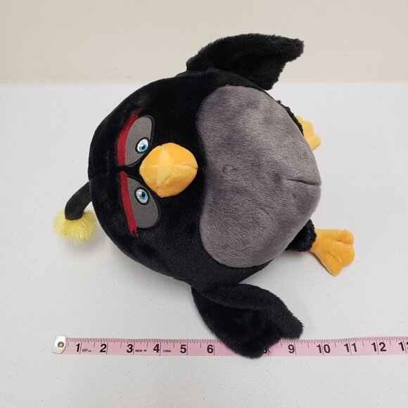 Angry Birds 10" Black Bomb Talking Stuffed Animal Plush - Picture 4 of 5